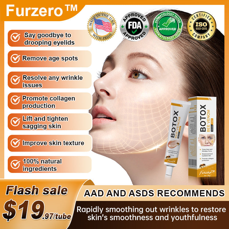 🐝🌳Made and Shipped from USA✨Furzero™ Botox Bee Venom Wrinkle Removal Cream-🔥LAST DAY 70% OFF