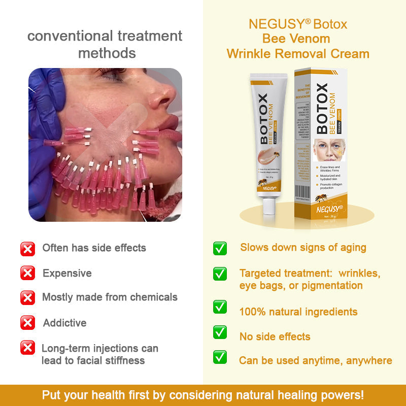 (Made and Shipped from USA) 🧑⚕️NEGUSY® Botox Bee Venom Wrinkle Removal Cream