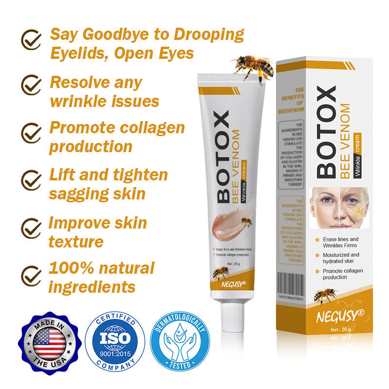 (Made and Shipped from USA) 🧑⚕️NEGUSY® Botox Bee Venom Wrinkle Removal Cream