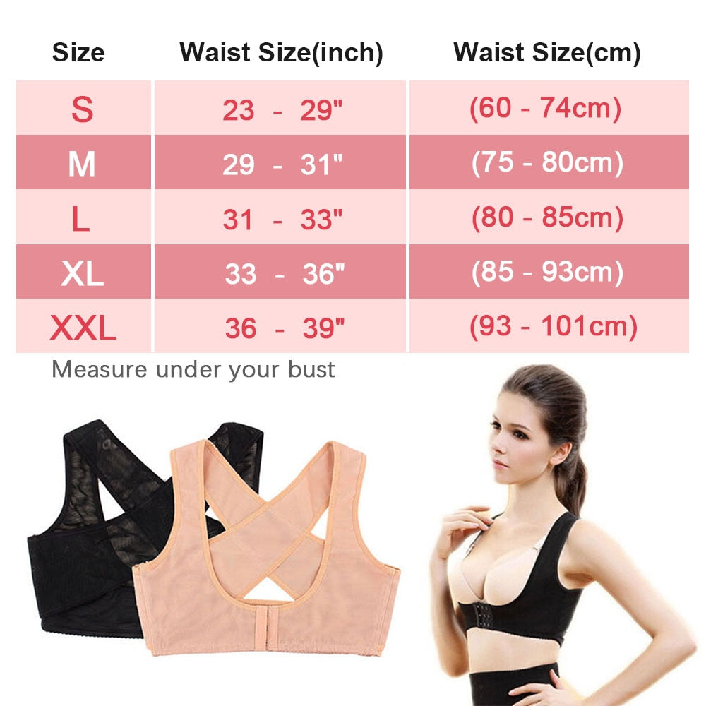 1PC Women Chest Posture Corrector Support Belt Body Shaper Corset Shoulder Brace for Health Care Drop Shipping S/M/L/XL/XXL