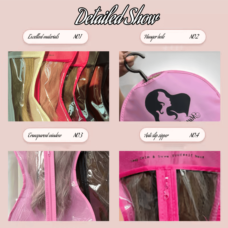š„2025 New Arrival-š„New Design Hourglass-Shaped Wig Storage Bag with Hanger