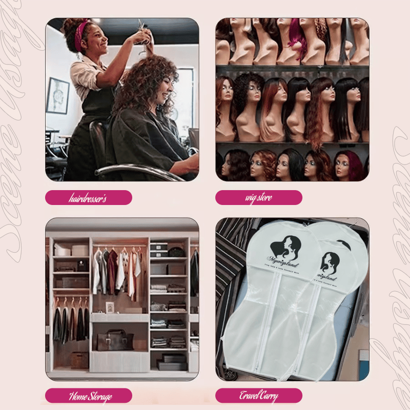 š„2025 New Arrival-š„New Design Hourglass-Shaped Wig Storage Bag with Hanger