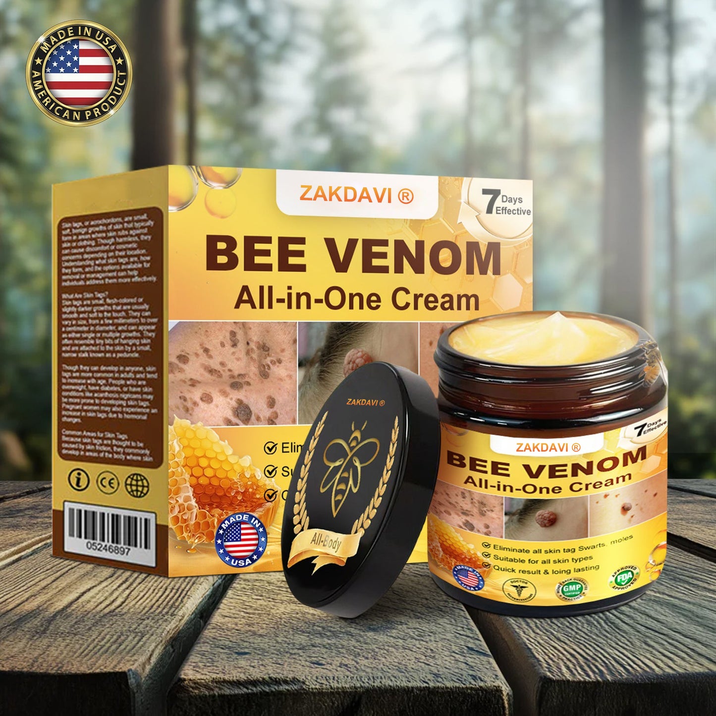ZAKDAVI™ Bee Venom All-in-One Cream US Dermatologist Approved-