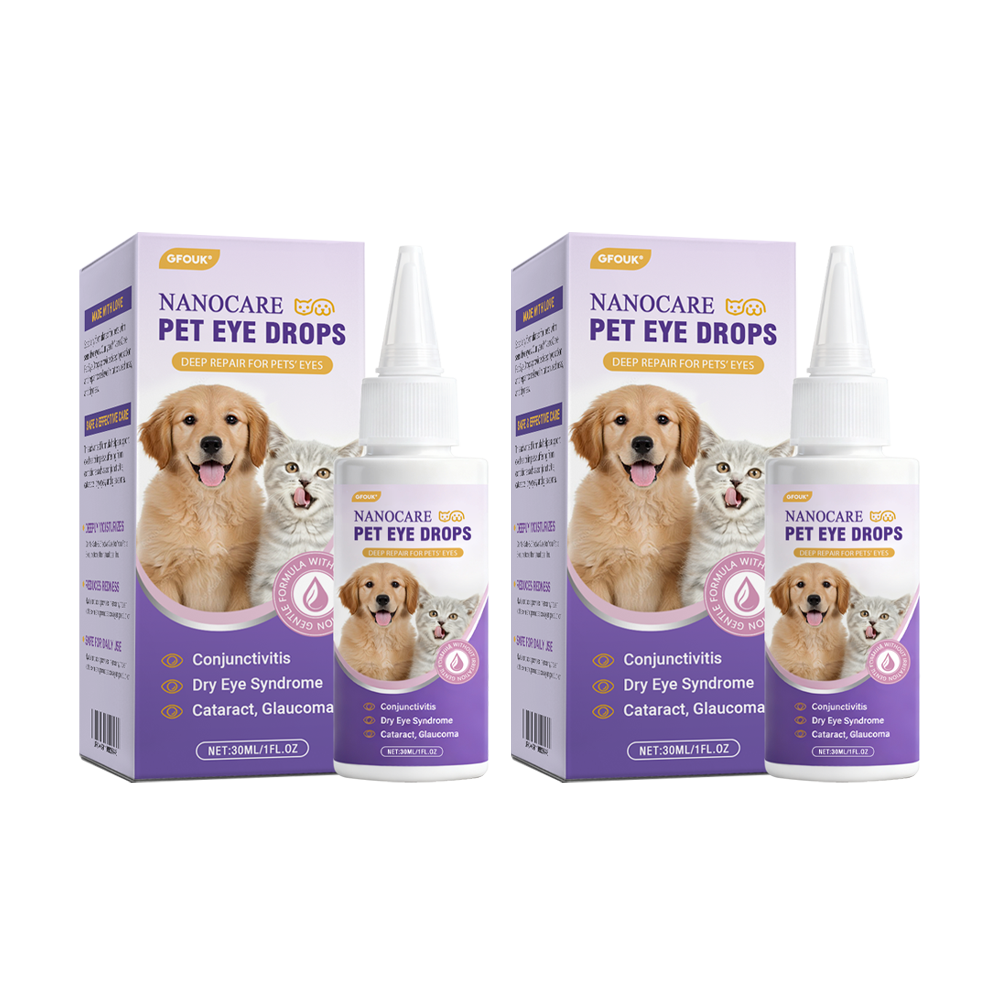 👩⚕️GFOUK® NanoCare Pet Eye Drops ☑️ FDA Approved | Relieves Conjunctivitis, Dry Eyes, Cataracts, and Keratitis🐶 🐈️