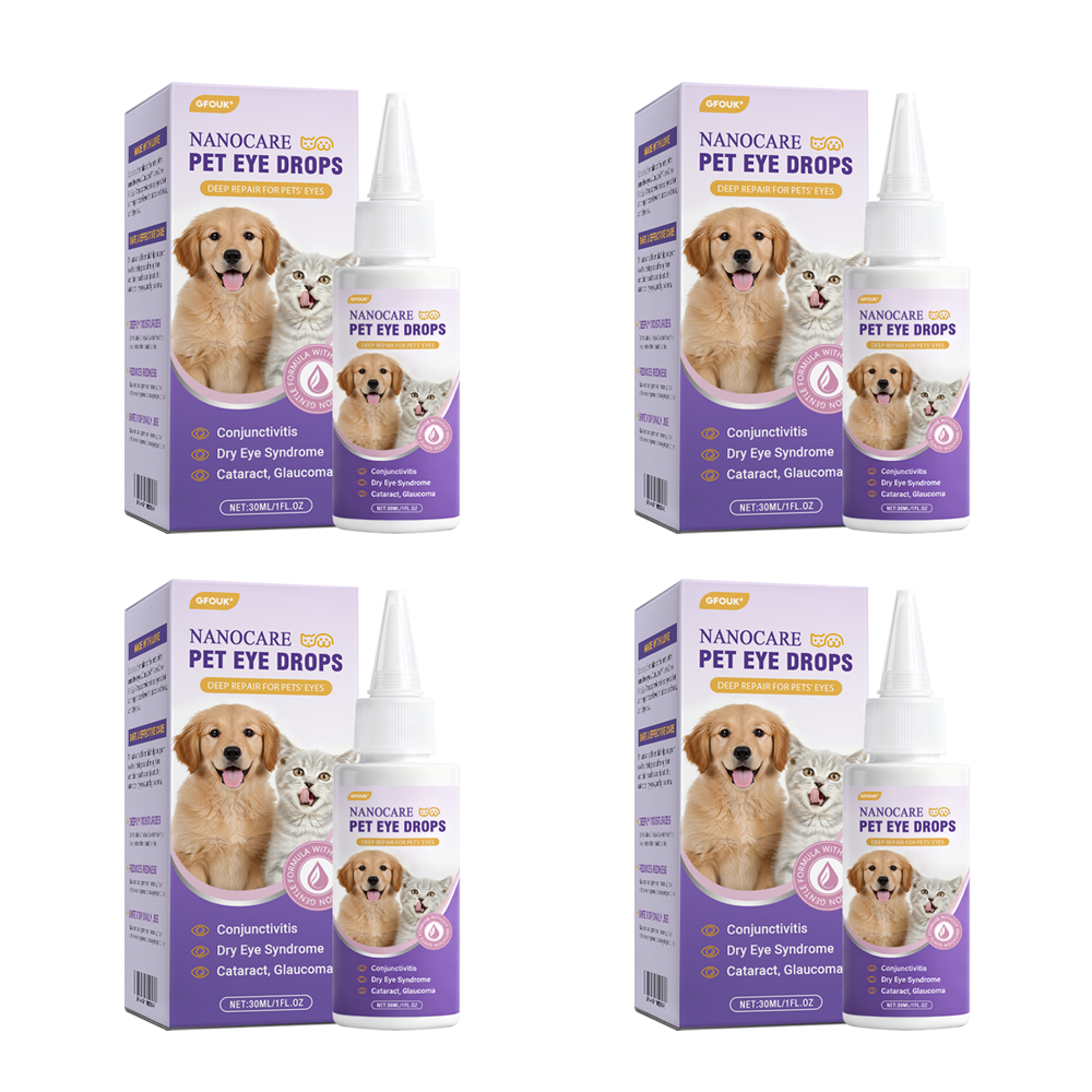 👩⚕️GFOUK® NanoCare Pet Eye Drops ☑️ FDA Approved | Relieves Conjunctivitis, Dry Eyes, Cataracts, and Keratitis🐶 🐈️
