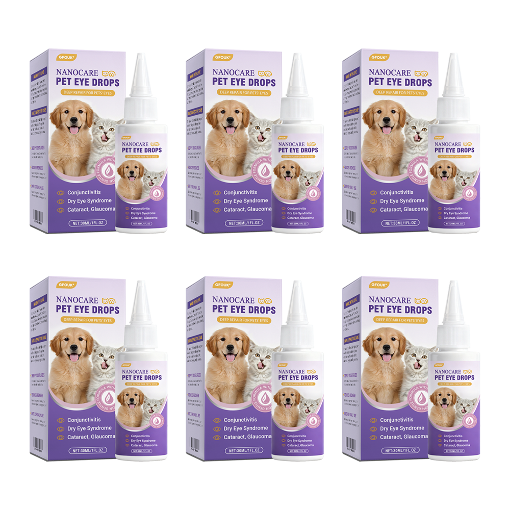 👩⚕️GFOUK® NanoCare Pet Eye Drops ☑️ FDA Approved | Relieves Conjunctivitis, Dry Eyes, Cataracts, and Keratitis🐶 🐈️