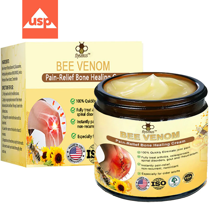 ✅Official Store: flysmus™ Bee-Venom Pain-Relief Bone Healing Cream👨⚕️USA Osteopathic Medical Association (AAOS)Approved(Reducing joint swelling, pain, stiffness, redness, warmth, soreness, and joint fatigue)