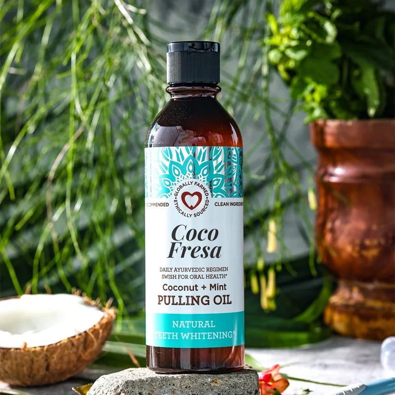 ✨[Official Brand Store] Coco Fresa™️ Coconut Mint Pulling Oil Mouthwash (Alcohol-Free)