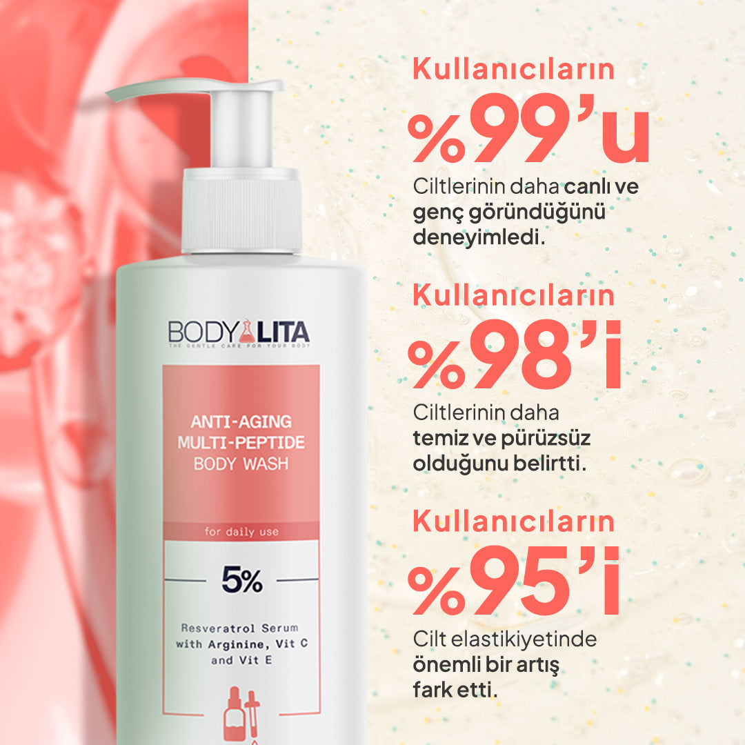 BodyLita Multi-Peptide %5 Serum İçerikli Duş Jeli