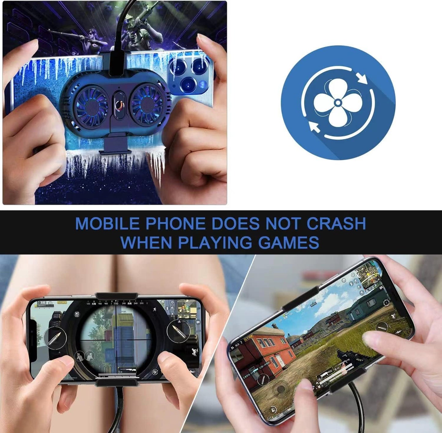 Mobile phone radiator with dual semiconductor cooling chips