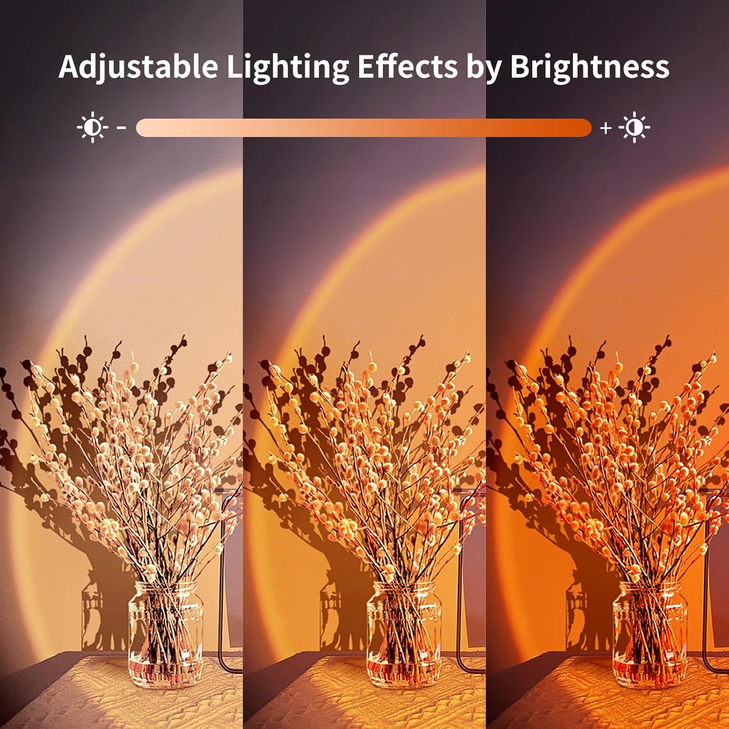Sunset Light Projector 360 Degree Rotation Multi-Color Changing with APP and Button Control