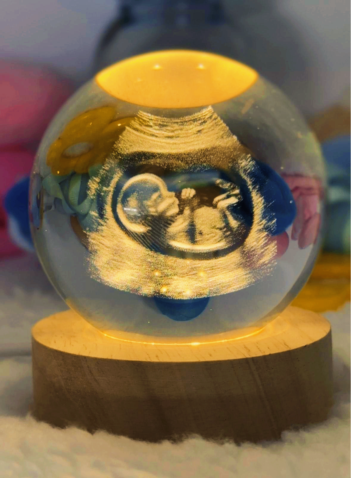 Custom Mommy Crystal Ball Lights🎁Heartwarming Gift For Mom