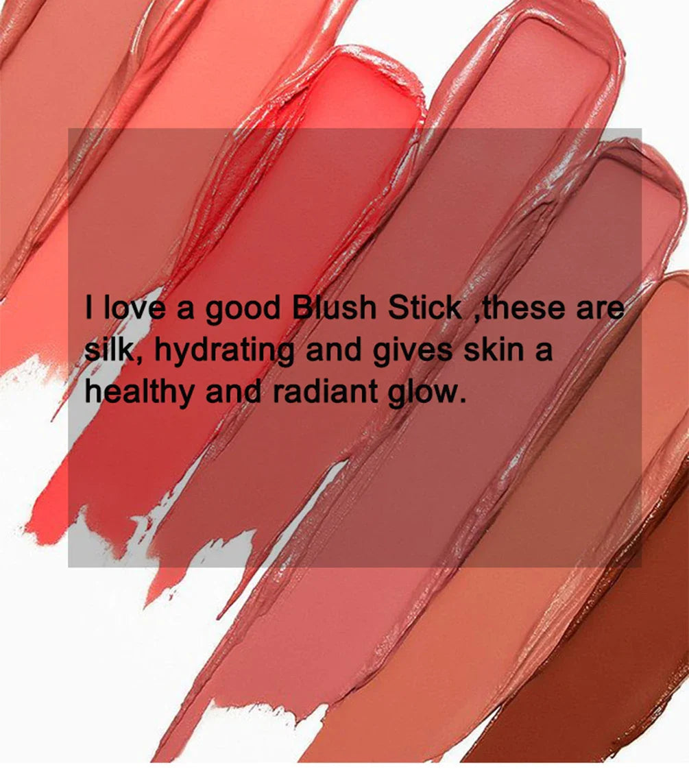 Custom 5 Colors 2 in 1 Blush Cream Stick Pigment Long Lasting Easy To Wear Waterproof Sweatproof Brighten Bulk Makeup