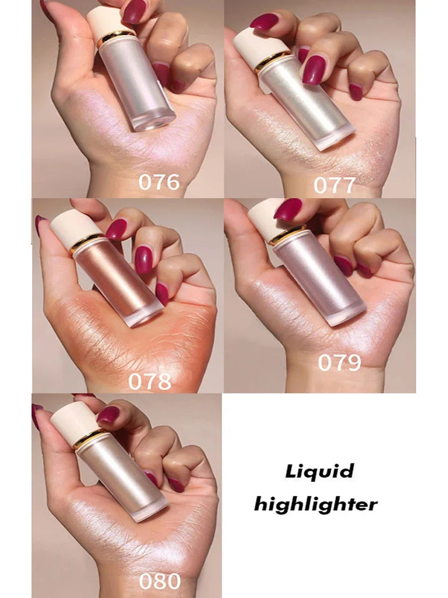 5ml Facia Shimmering Private Label Liquid Highlighter Shiny Bulk Waterproof Long-lasting Custom Highlight Face Make up Beauty