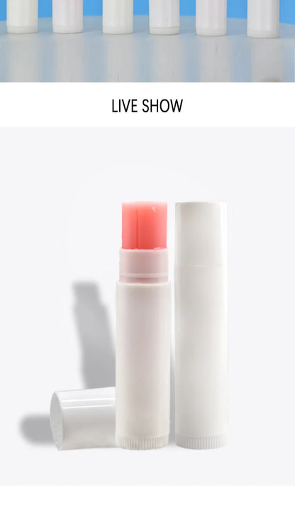 Private Label 6-color Lip Balm Custom Bulk White Round Tube All Lips Tints Moisturizer Hydrating Remove Dead Skin Base MakeUp