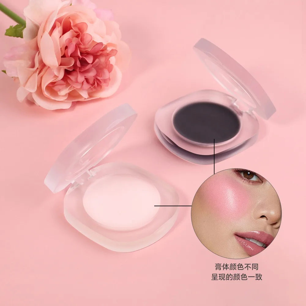 Private Label Color Changing Blush Cream Custom Waterproof Lasting Black Temperature Change Makeup Wholesale  Black-White Box