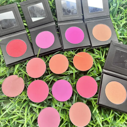 Custom 6colors Nude Blush Powder Matte Natural Cheek Tint Brighten Easy To Colored Face Waterproof Soft Female Makeup Bulk