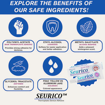 ✨[Official Brand Store] Seurico™ Thermoplastic Denture Adhesive (✨BUY 3 GET 2 FREE🎁)