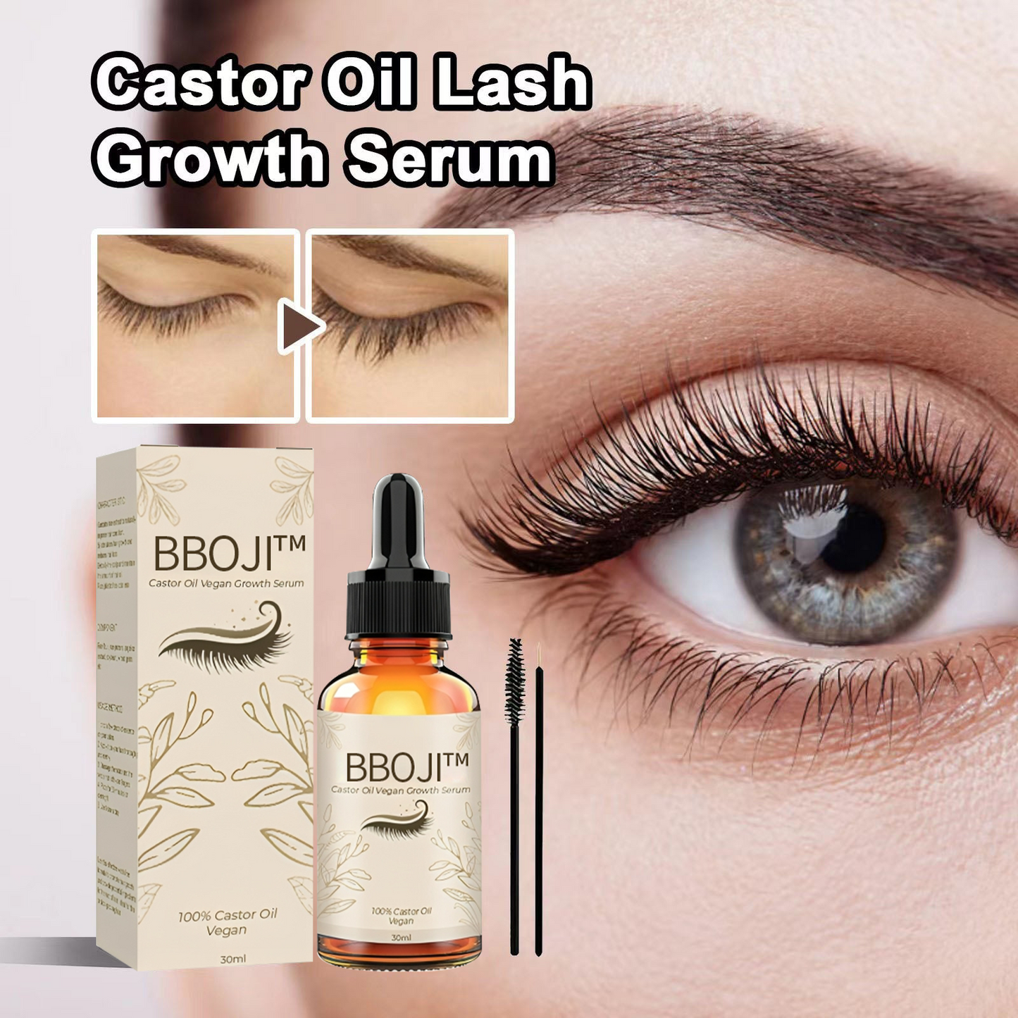 BBOJI™  Castor Oil Vegan Growth Serum(🔥🔥LAST DAY SALE-80% OFF🔥)