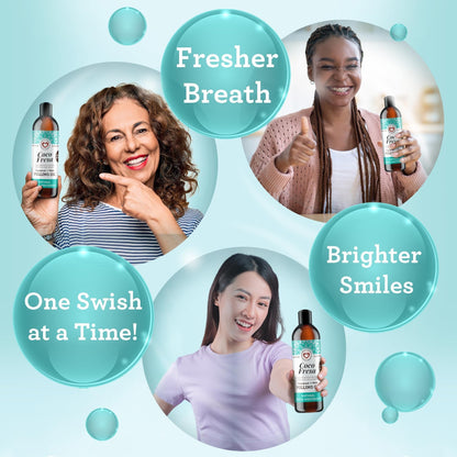 ✨[Official Brand Store] Coco Fresa™️ Coconut Mint Pulling Oil Mouthwash (Alcohol-Free)