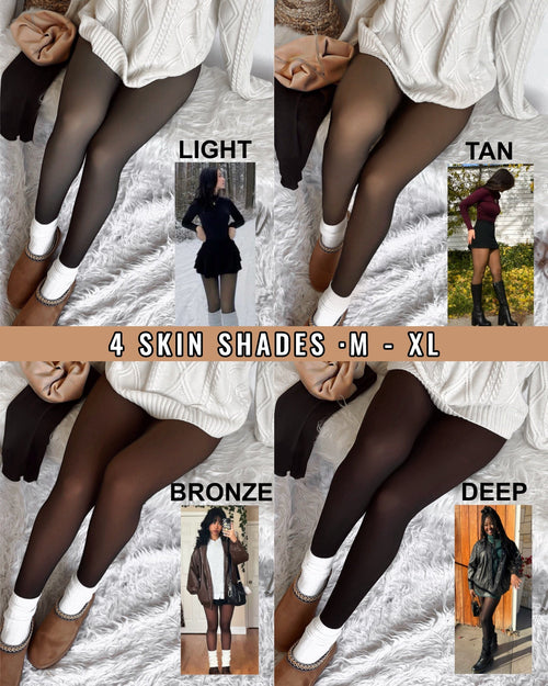 ❄️ Invisible Warmth! 🔥 Translucent Fleece Lined Tights: The Winter "Bare Leg" Secret