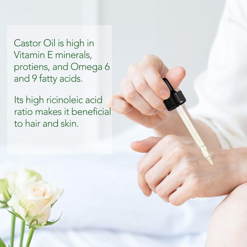 Improve Blood Circulation, Face and Body Moisturizer, Eyelash Serum, Unisex Castor Oil (60ml)